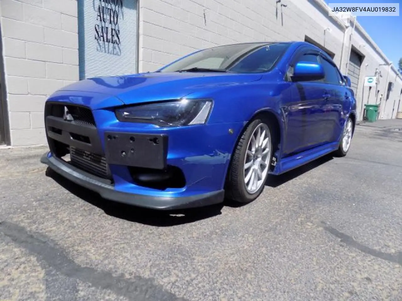 2010 Mitsubishi Lancer Evolution Gsr VIN: JA32W8FV4AU019832 Lot: 65646272