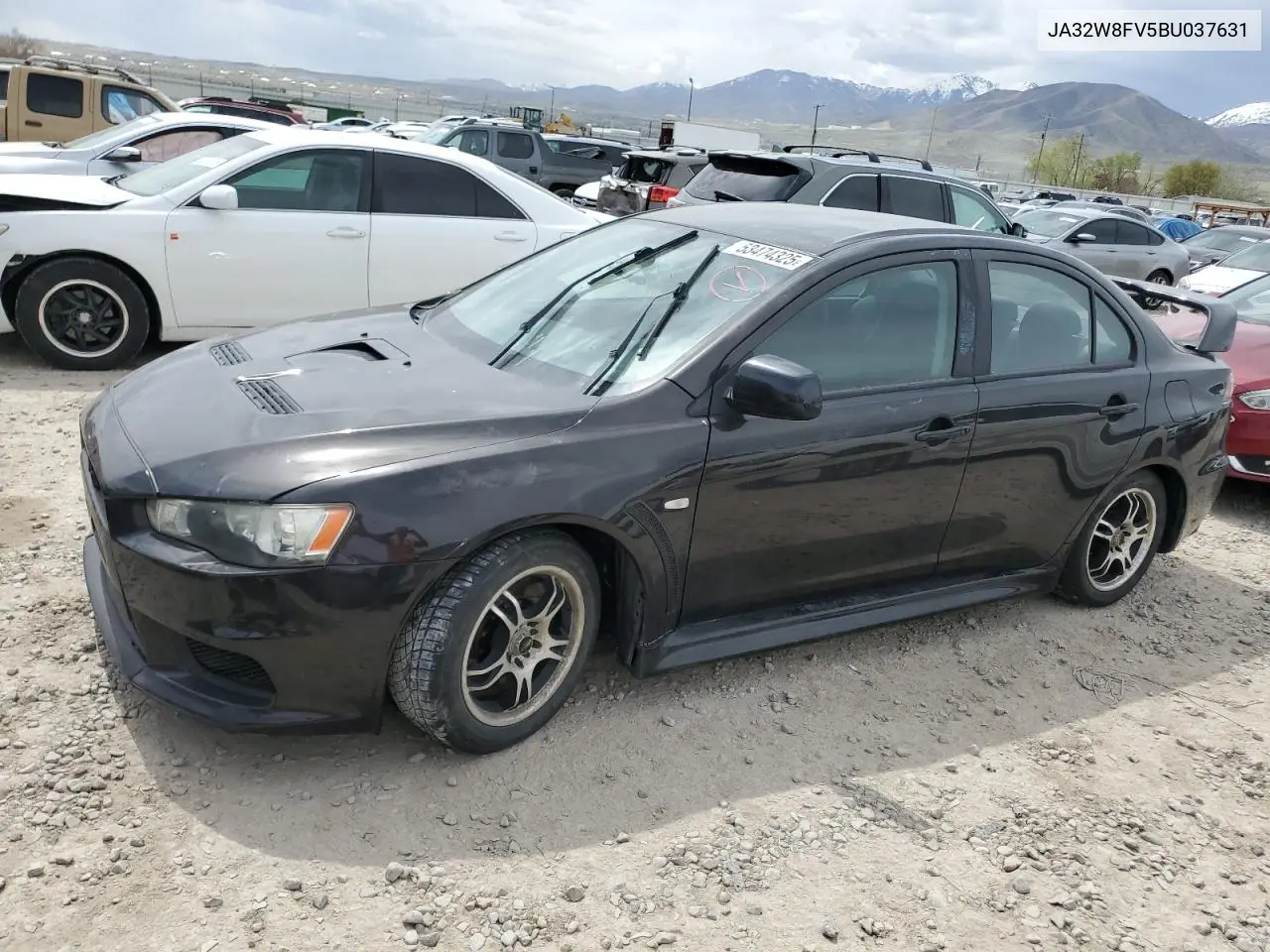 2011 Mitsubishi Lancer Evolution Gsr VIN: JA32W8FV5BU037631 Lot: 53474325