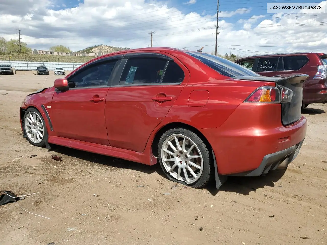 2011 Mitsubishi Lancer Evolution Gsr VIN: JA32W8FV7BU046878 Lot: 54084585