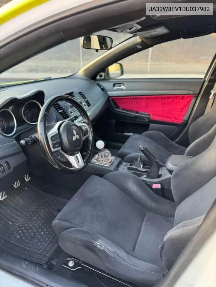 2011 Mitsubishi Lancer Evolution Gsr VIN: JA32W8FV1BU037982 Lot: 56608665