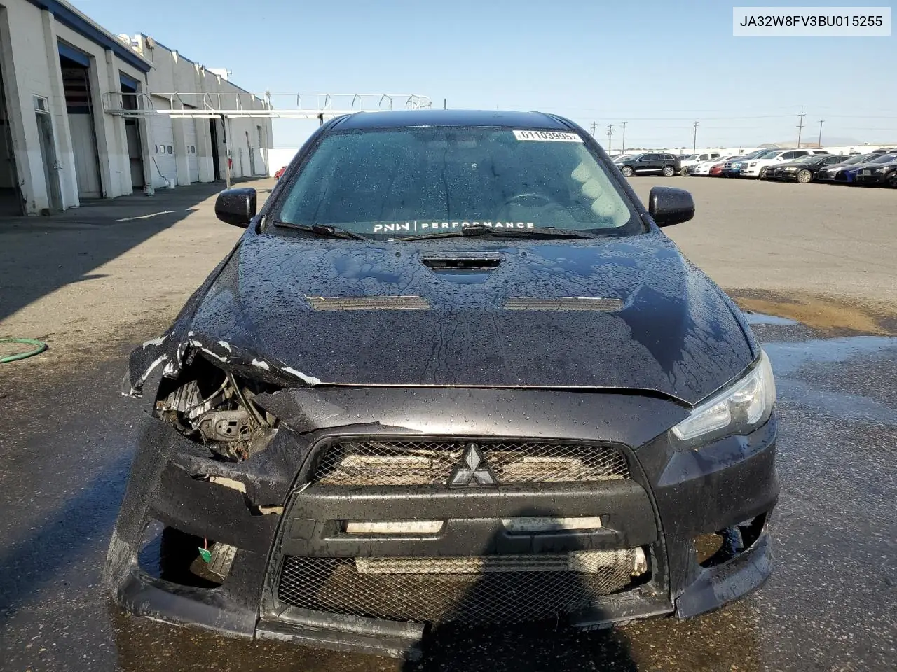 2011 Mitsubishi Lancer Evolution Gsr VIN: JA32W8FV3BU015255 Lot: 61103995
