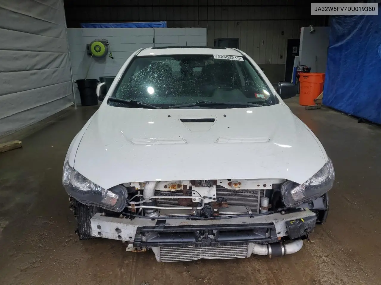 2013 Mitsubishi Lancer Evolution Mr VIN: JA32W5FV7DU019360 Lot: 55802315