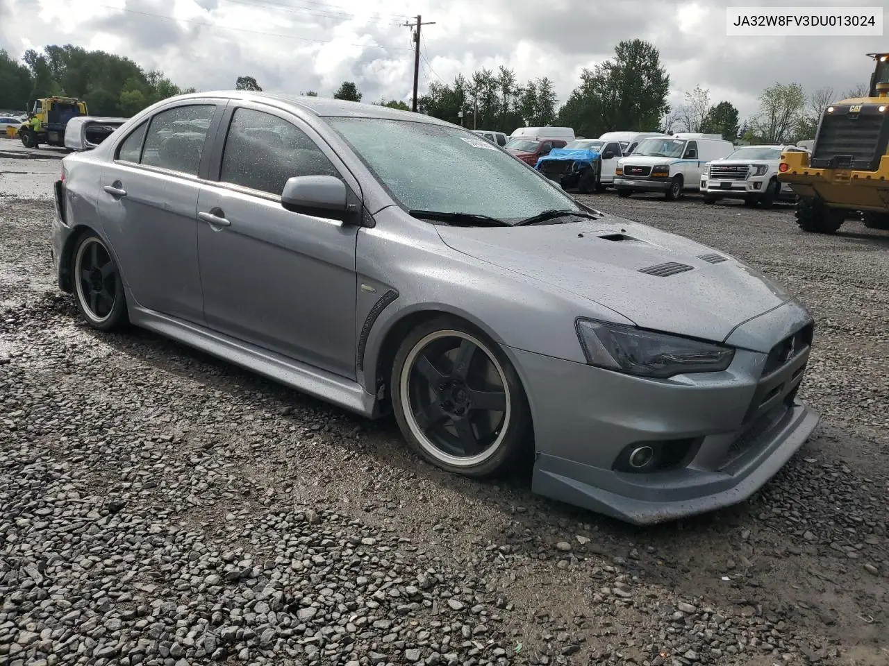 2013 Mitsubishi Lancer Evolution Gsr VIN: JA32W8FV3DU013024 Lot: 56484085