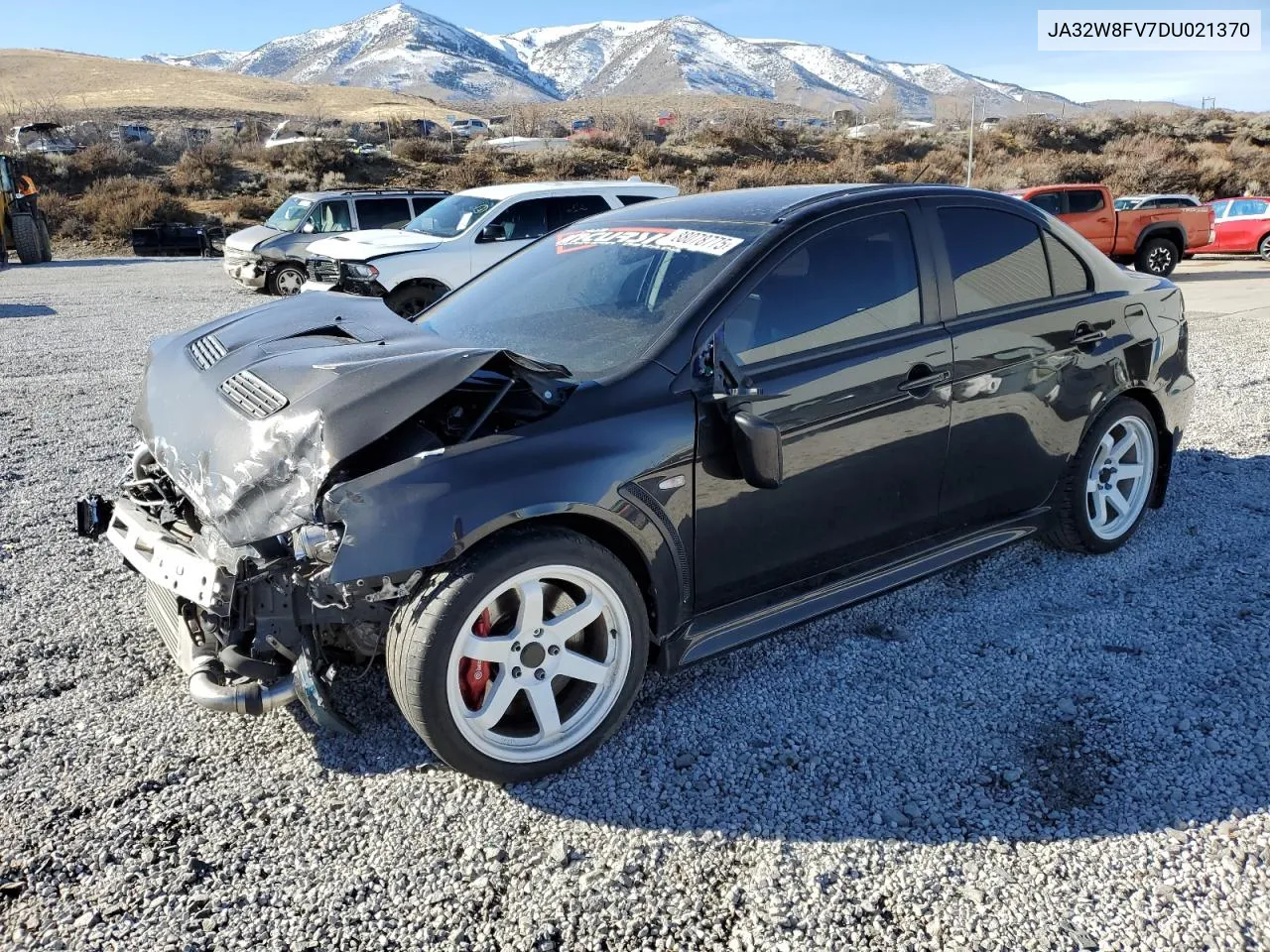 2013 Mitsubishi Lancer Evolution Gsr VIN: JA32W8FV7DU021370 Lot: 88078775