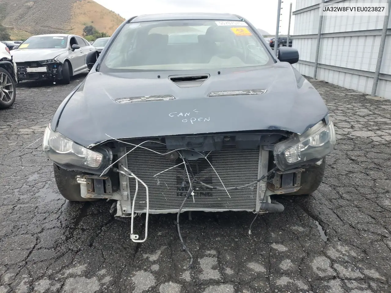 2014 Mitsubishi Lancer Evolution Gsr VIN: JA32W8FV1EU023827 Lot: 55707575