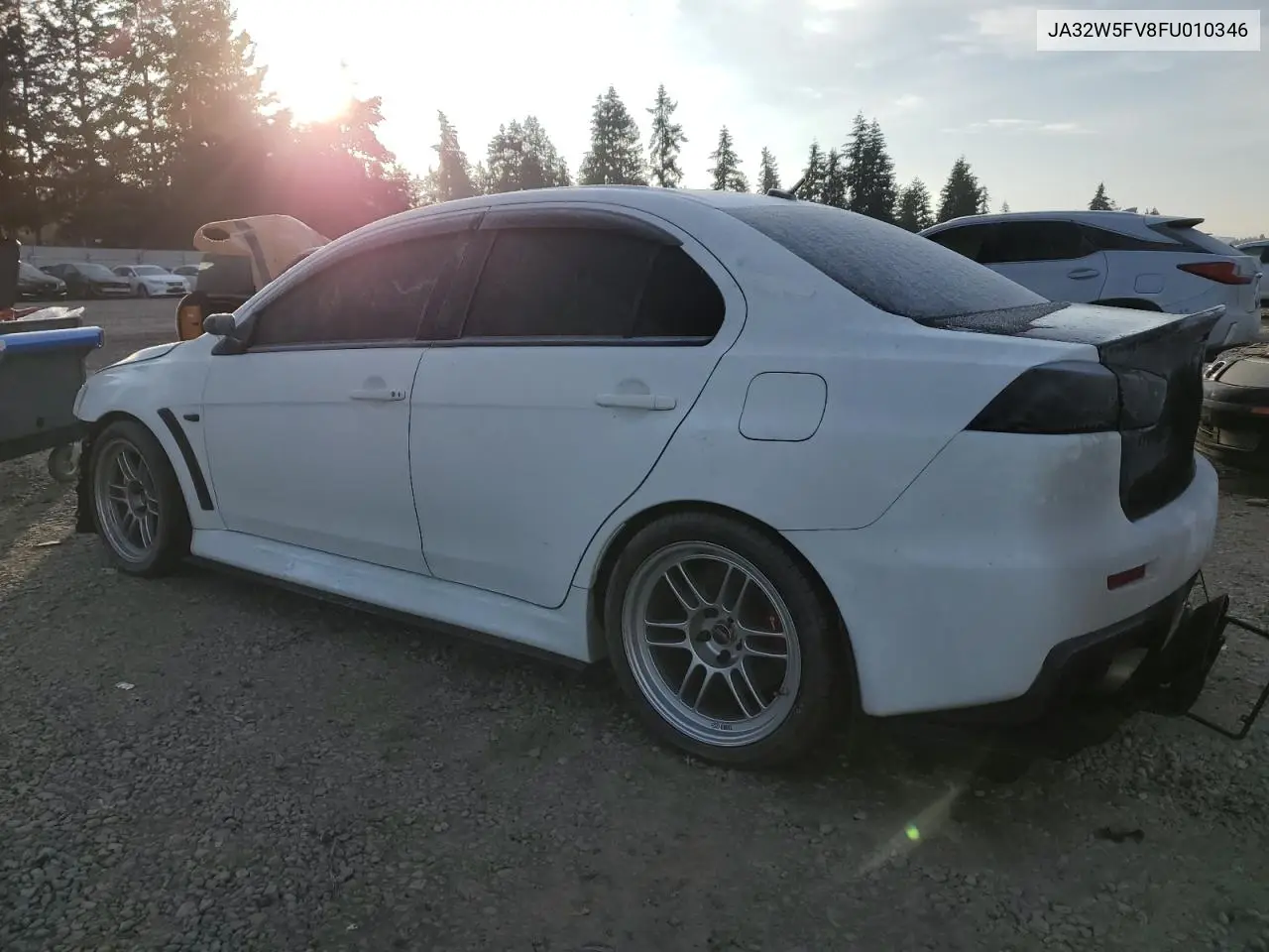 2015 Mitsubishi Lancer Evolution Mr VIN: JA32W5FV8FU010346 Lot: 43275095