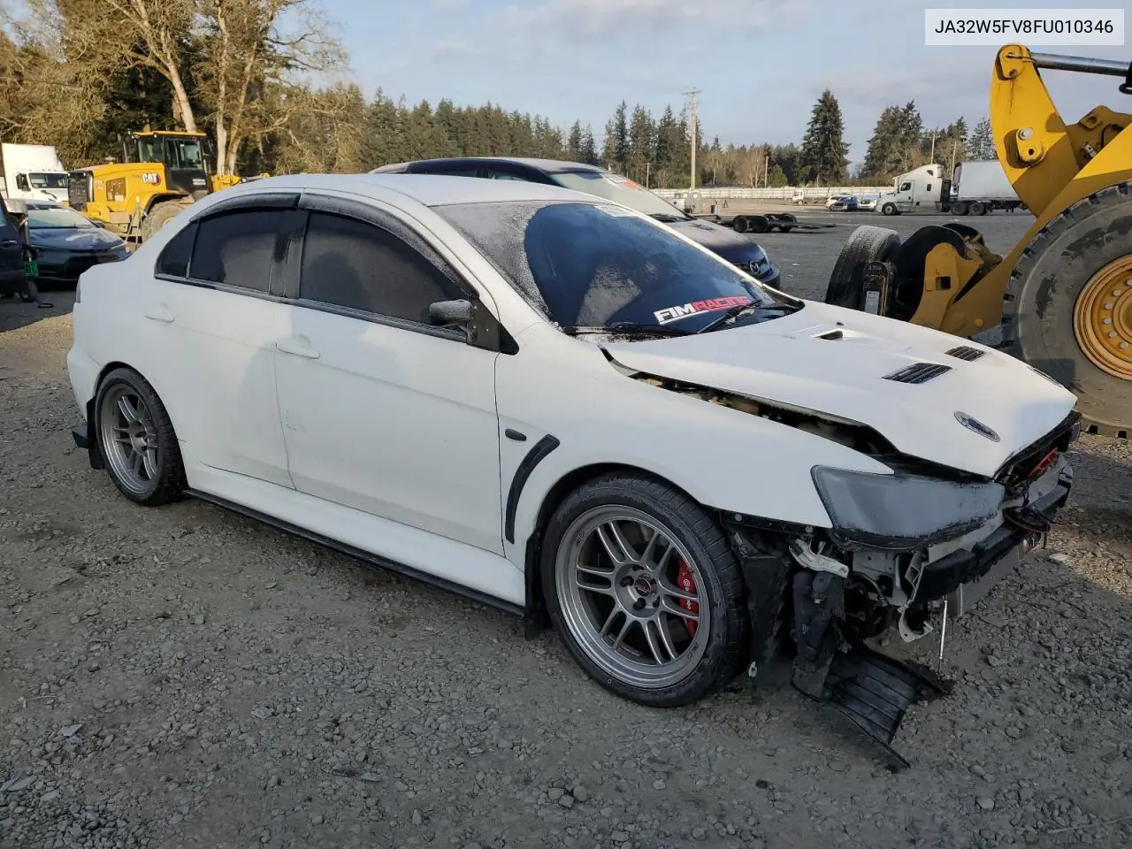 2015 Mitsubishi Lancer Evolution Mr VIN: JA32W5FV8FU010346 Lot: 43275095