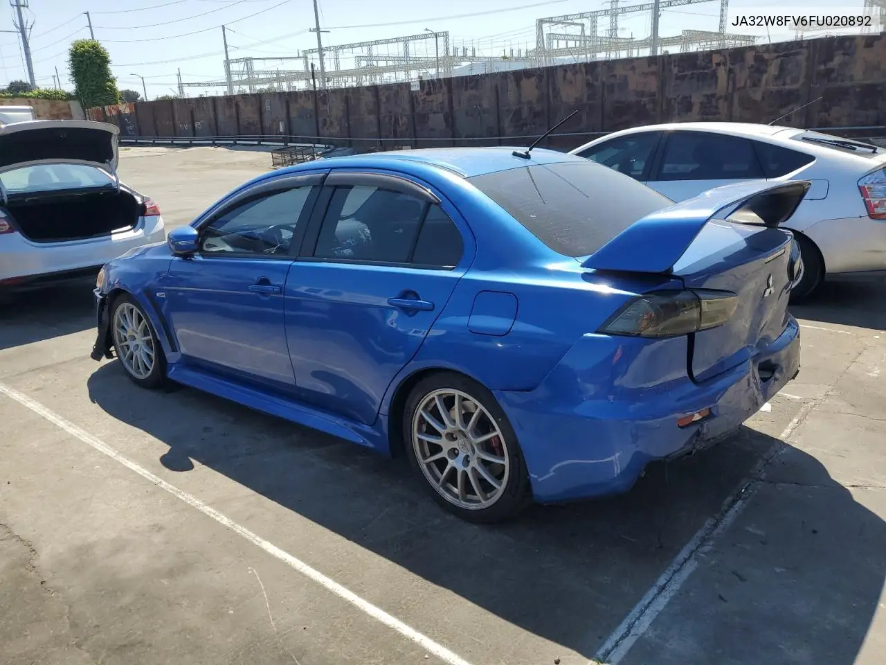 2015 Mitsubishi Lancer Evolution Gsr VIN: JA32W8FV6FU020892 Lot: 52443465