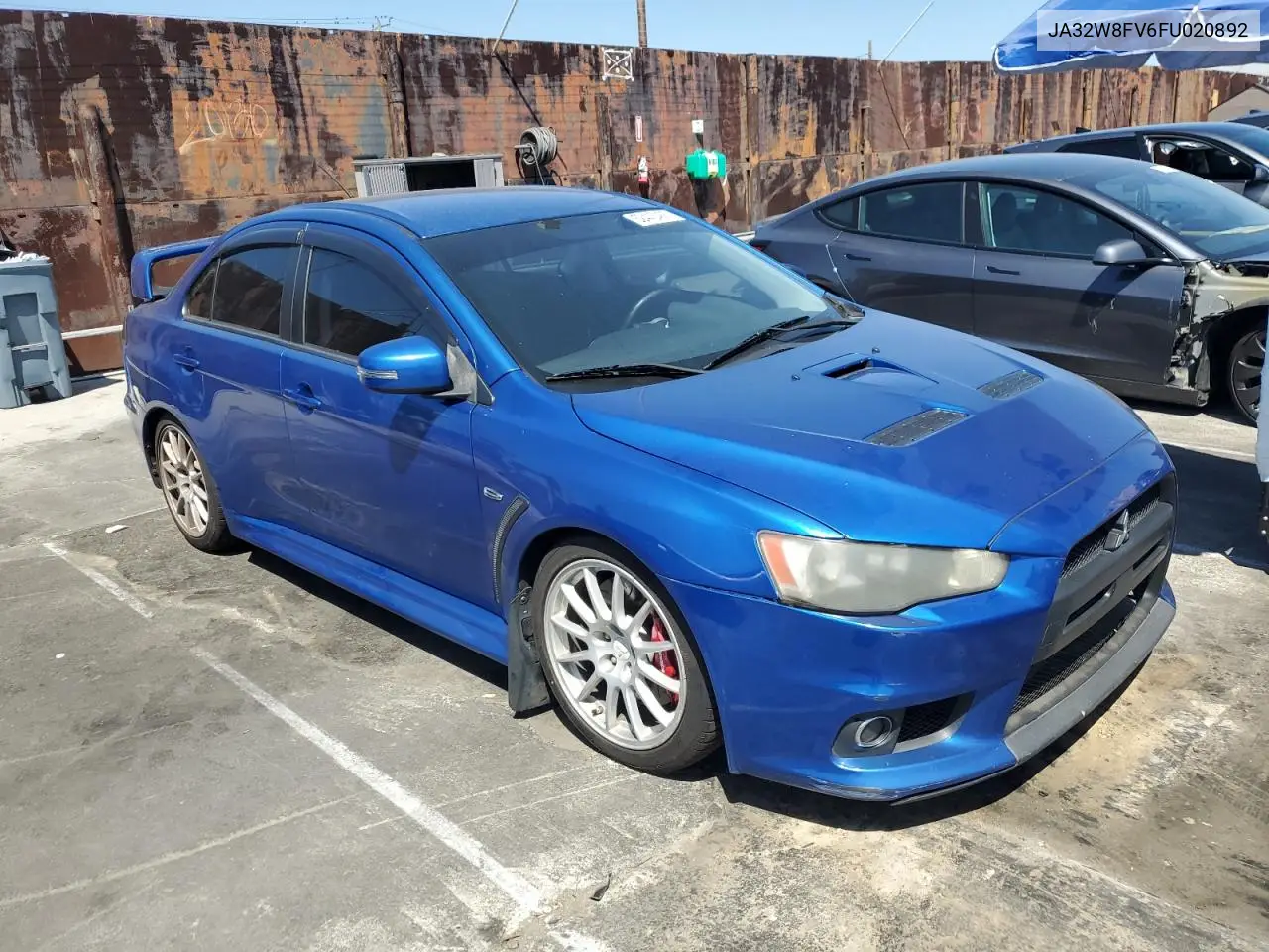 2015 Mitsubishi Lancer Evolution Gsr VIN: JA32W8FV6FU020892 Lot: 52443465