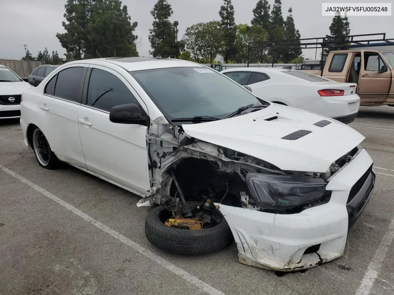 2015 Mitsubishi Lancer Evolution Mr VIN: JA32W5FV5FU005248 Lot: 53923665
