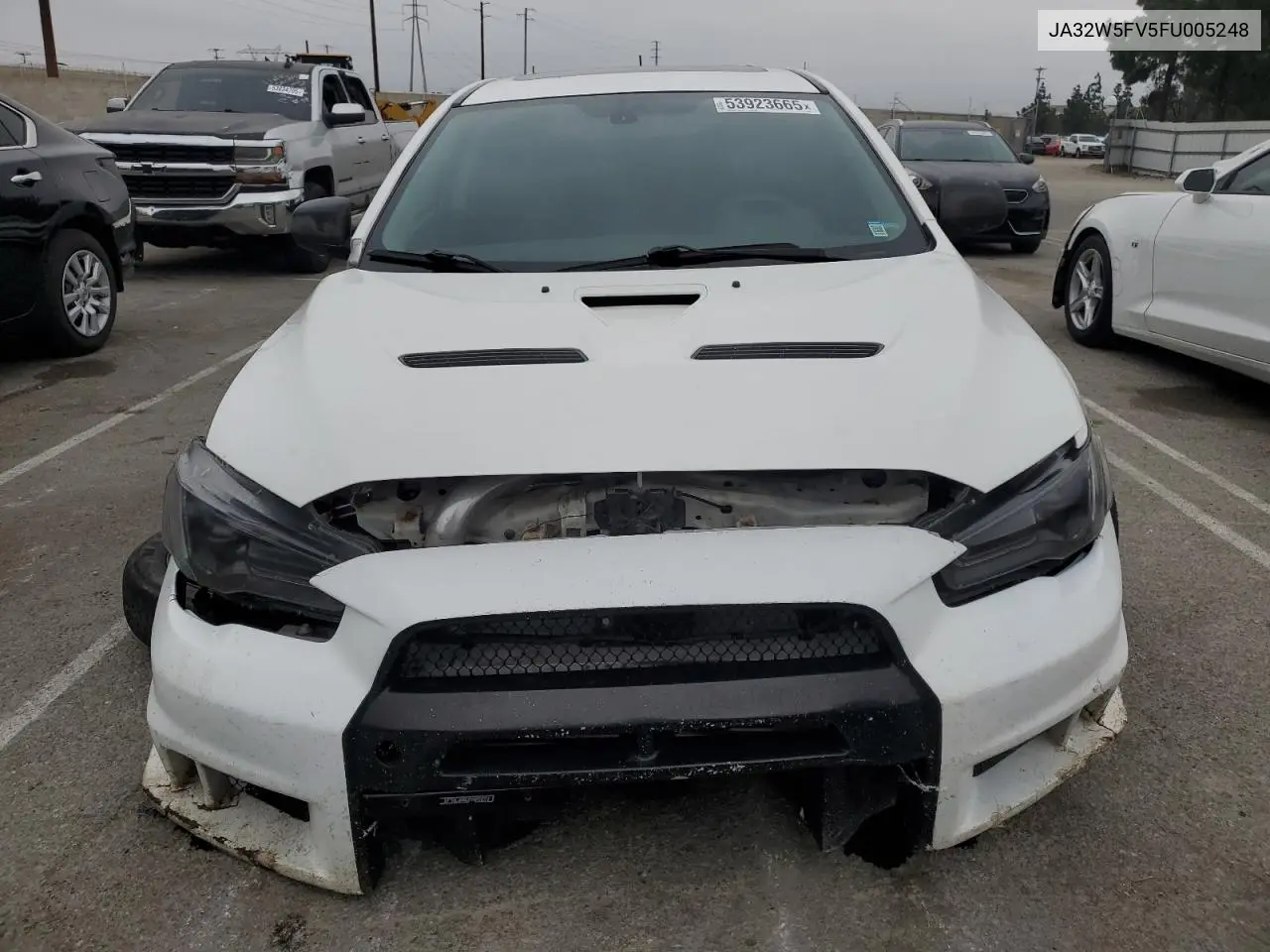 2015 Mitsubishi Lancer Evolution Mr VIN: JA32W5FV5FU005248 Lot: 53923665