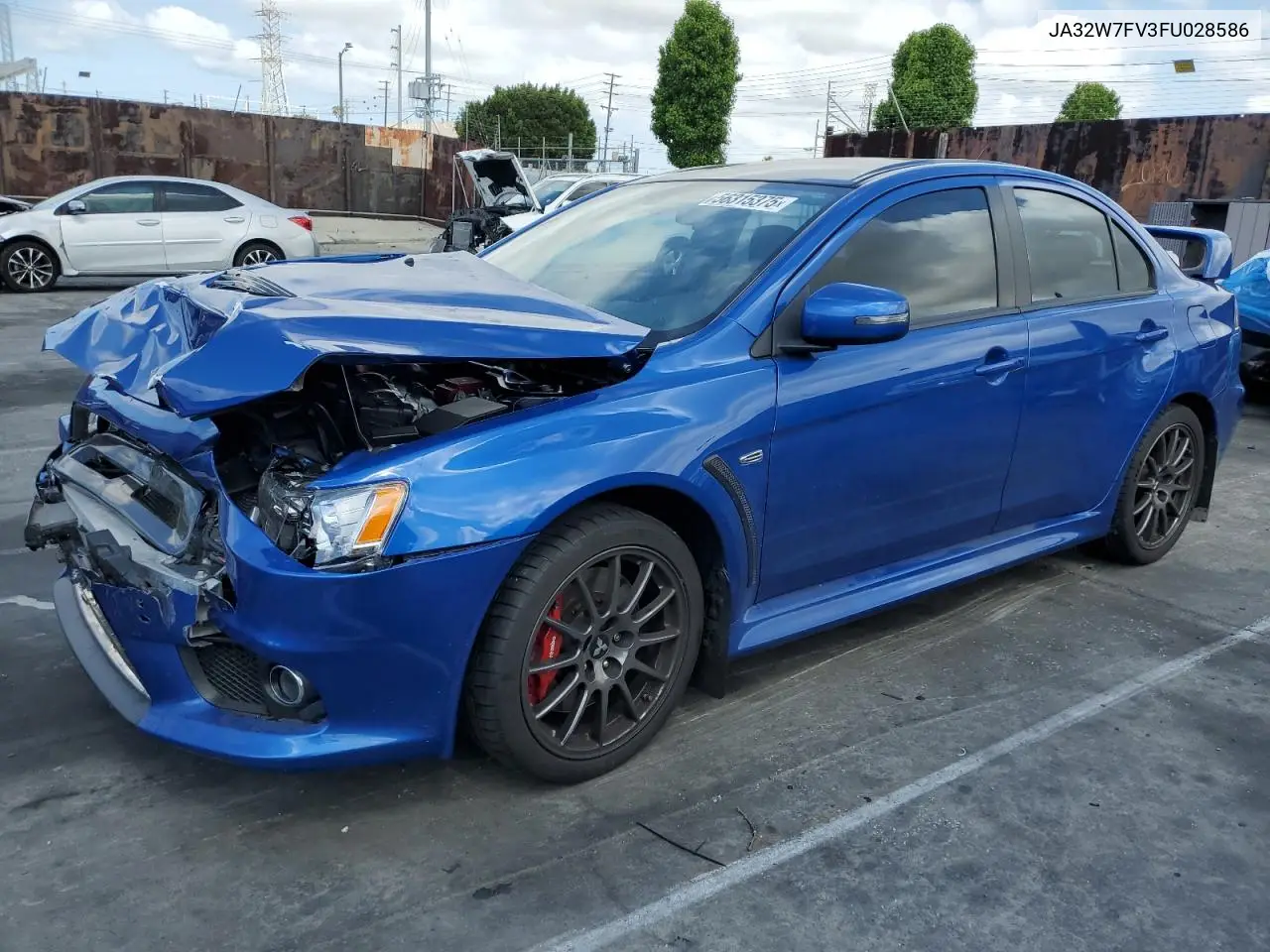 2015 Mitsubishi Lancer Evolution VIN: JA32W7FV3FU028586 Lot: 56315375