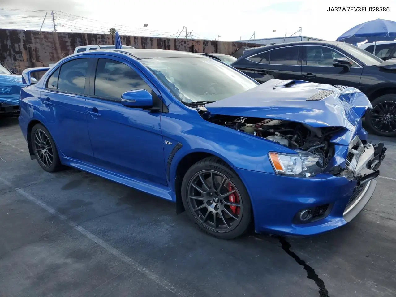 2015 Mitsubishi Lancer Evolution VIN: JA32W7FV3FU028586 Lot: 56315375