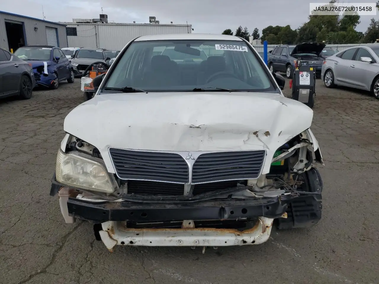 2002 Mitsubishi Lancer Es VIN: JA3AJ26E72U015458 Lot: 52980475