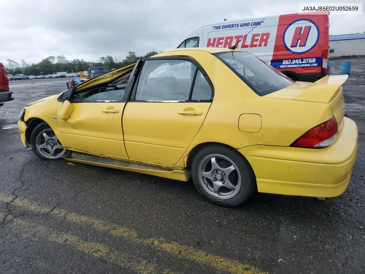 2002 Mitsubishi Lancer Oz Rally VIN: JA3AJ86E02U052659 Lot: 58044085