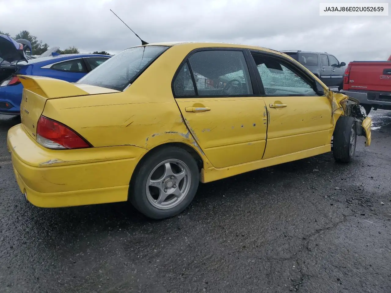 2002 Mitsubishi Lancer Oz Rally VIN: JA3AJ86E02U052659 Lot: 58044085