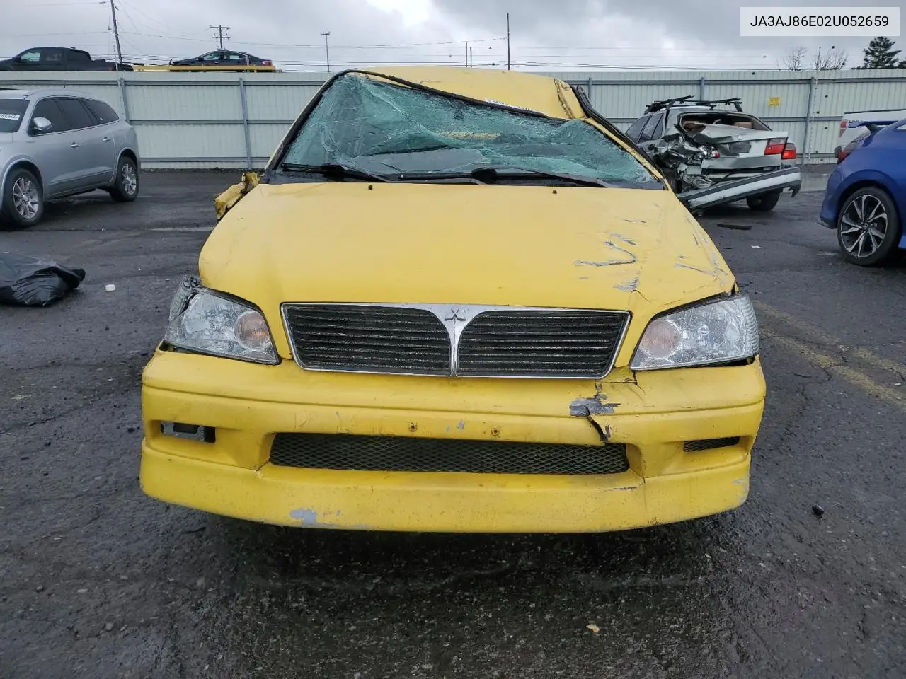 2002 Mitsubishi Lancer Oz Rally VIN: JA3AJ86E02U052659 Lot: 58044085
