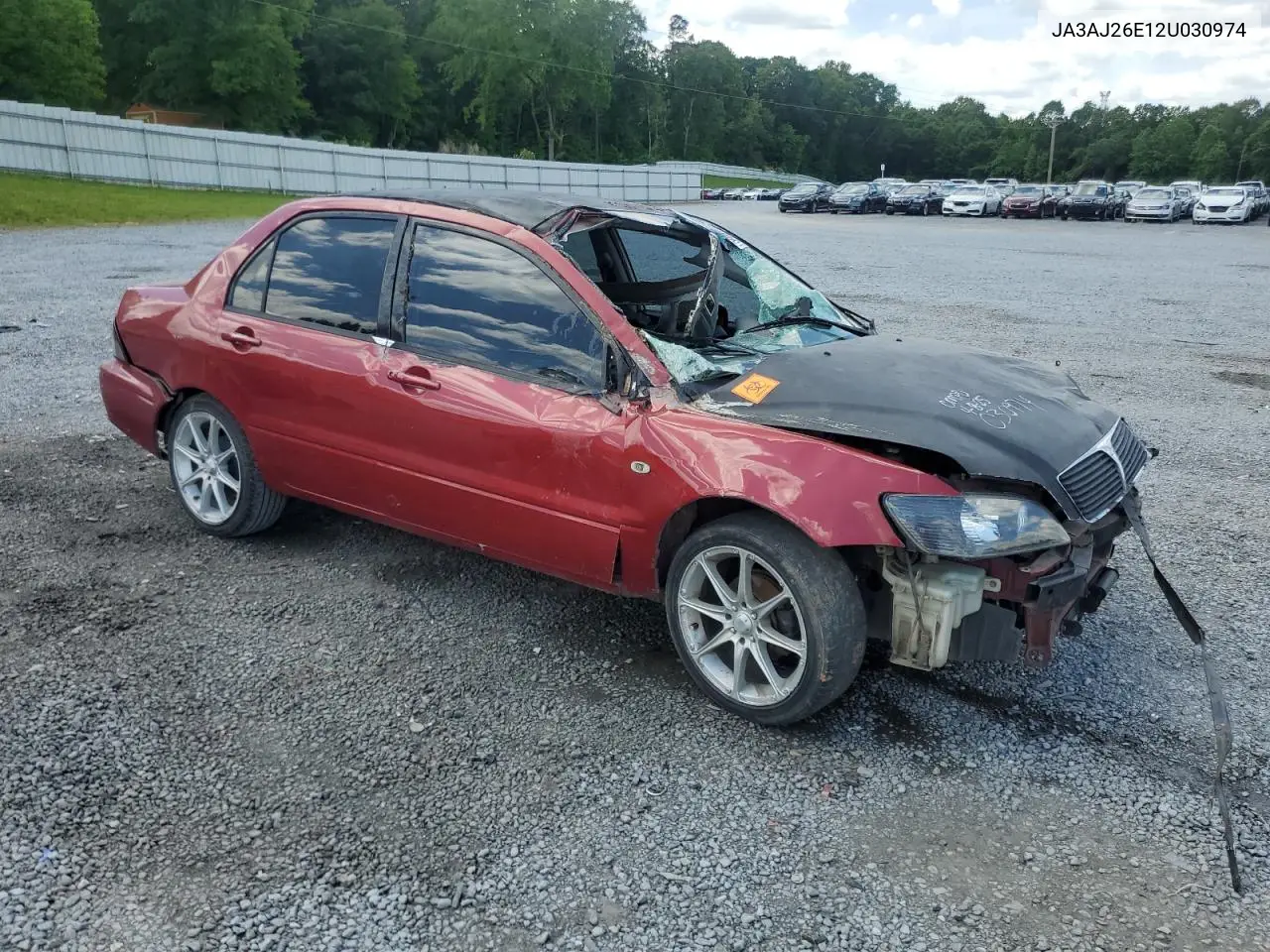 2002 Mitsubishi Lancer Es VIN: JA3AJ26E12U030974 Lot: 61142585
