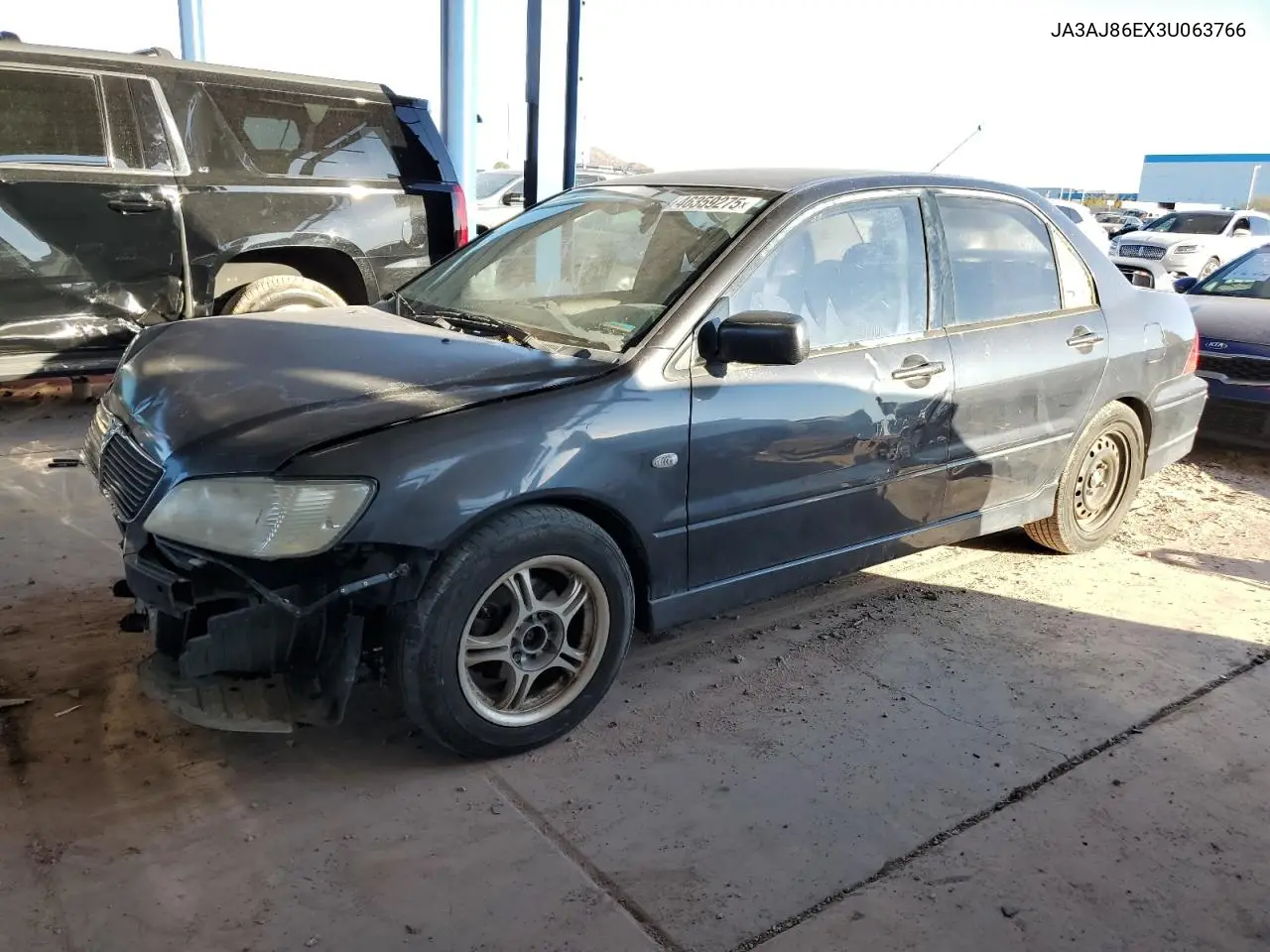 2003 Mitsubishi Lancer Oz Rally VIN: JA3AJ86EX3U063766 Lot: 46359275
