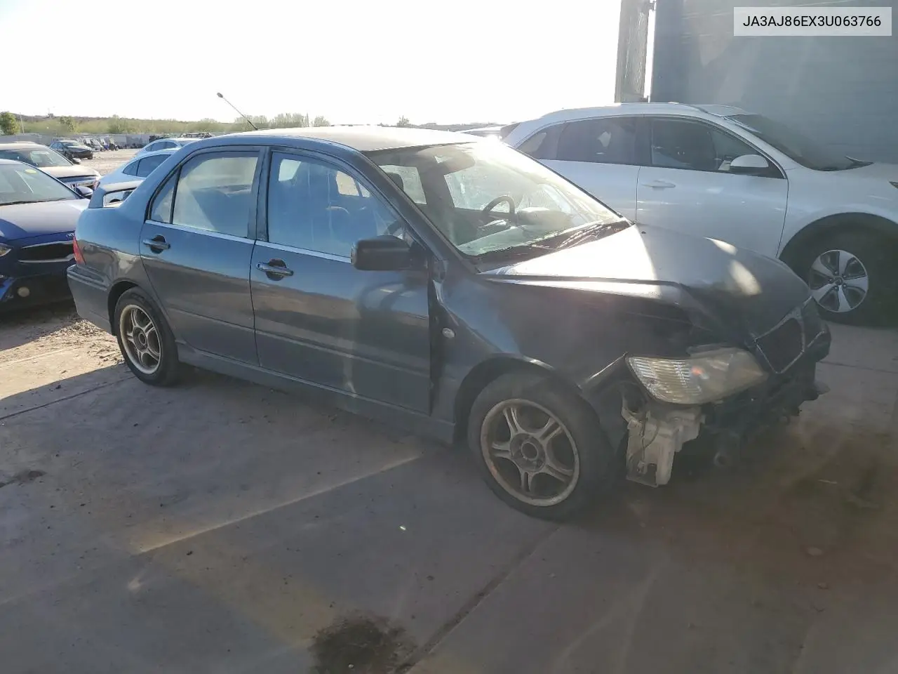 2003 Mitsubishi Lancer Oz Rally VIN: JA3AJ86EX3U063766 Lot: 46359275