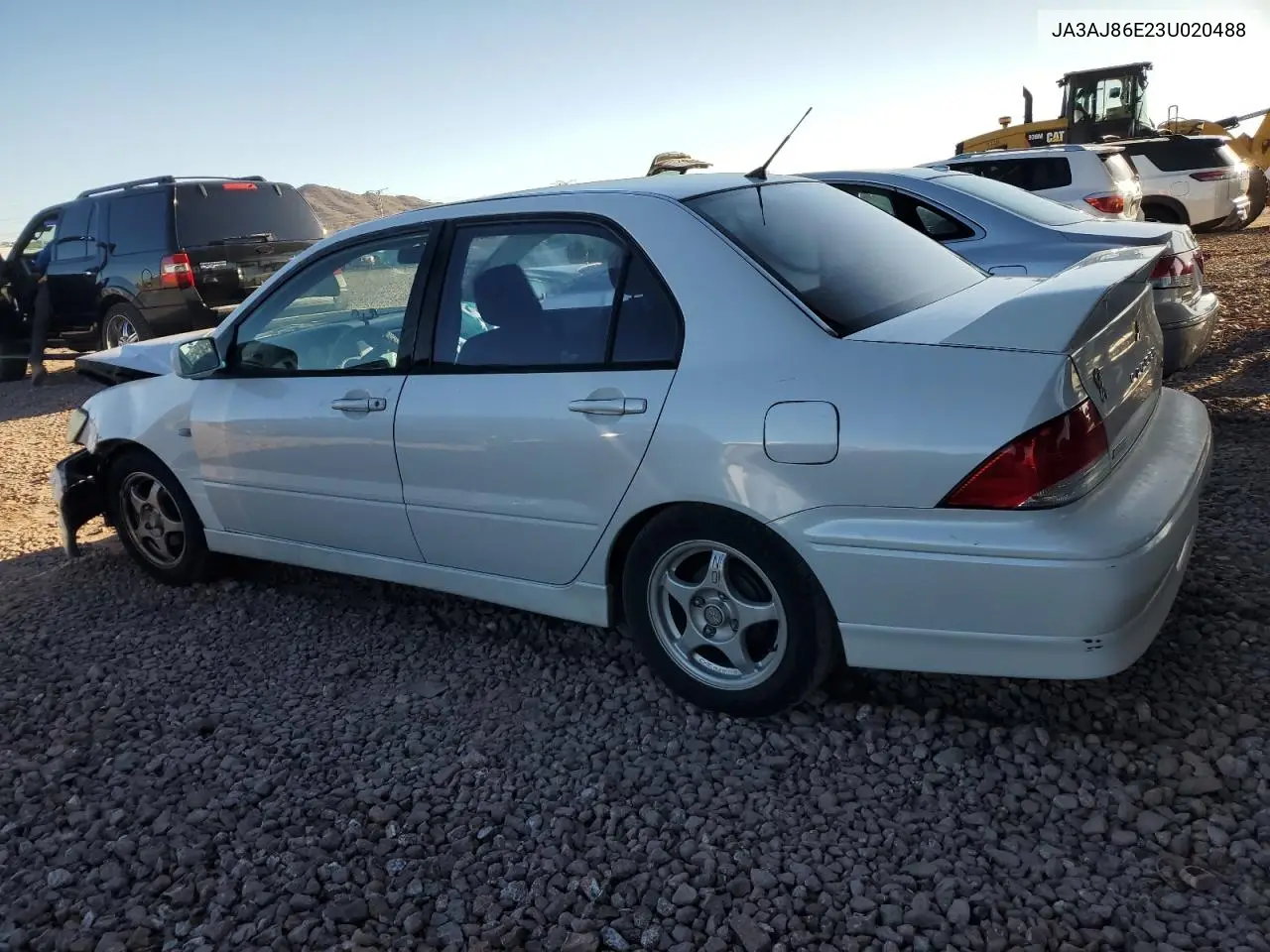 2003 Mitsubishi Lancer Oz Rally VIN: JA3AJ86E23U020488 Lot: 49705305
