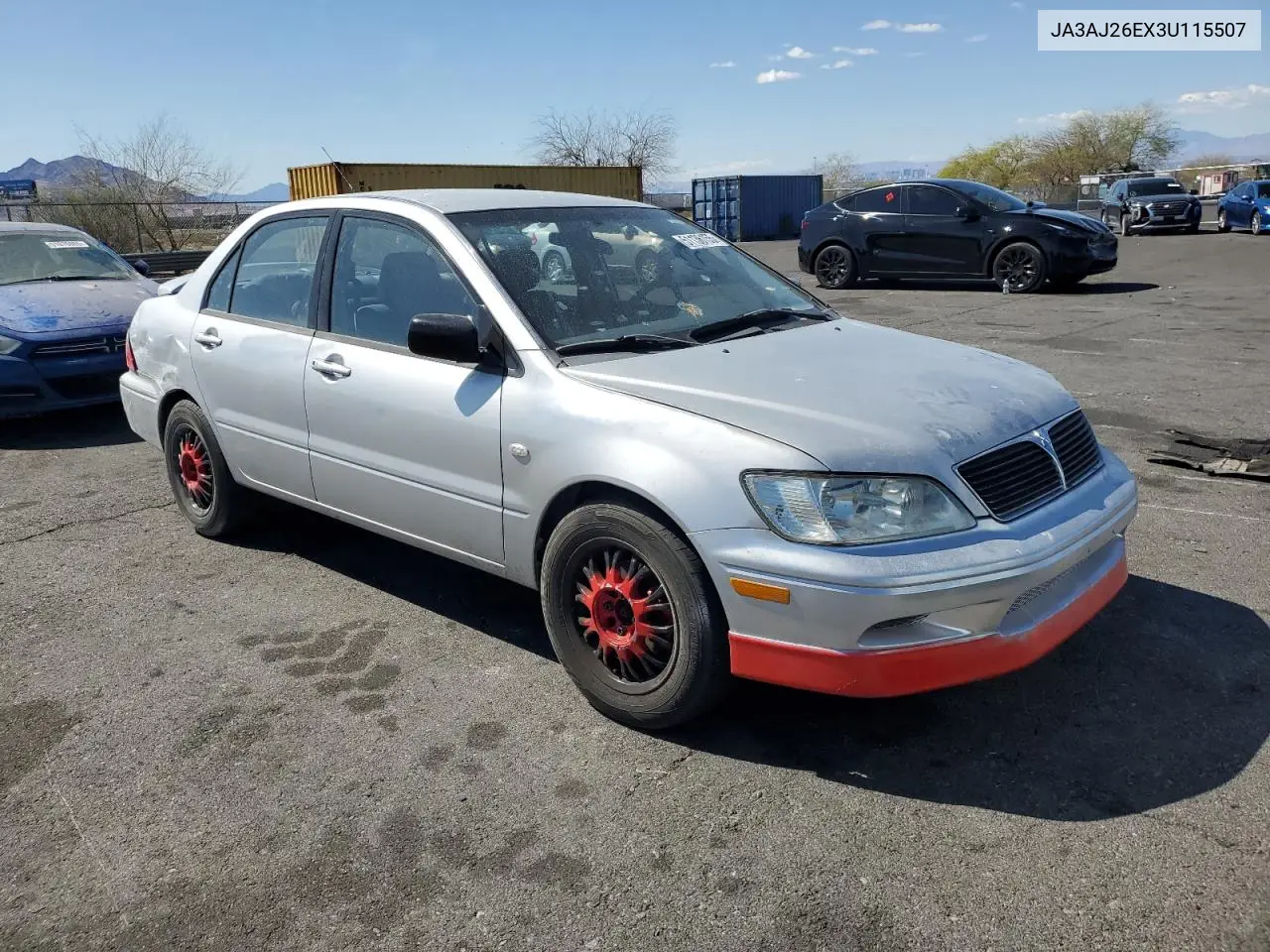 2003 Mitsubishi Lancer Es VIN: JA3AJ26EX3U115507 Lot: 51136155
