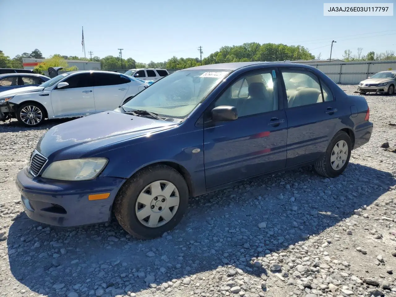 2003 Mitsubishi Lancer Es VIN: JA3AJ26E03U117797 Lot: 52987445