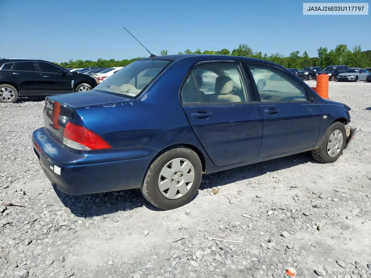 2003 Mitsubishi Lancer Es VIN: JA3AJ26E03U117797 Lot: 52987445