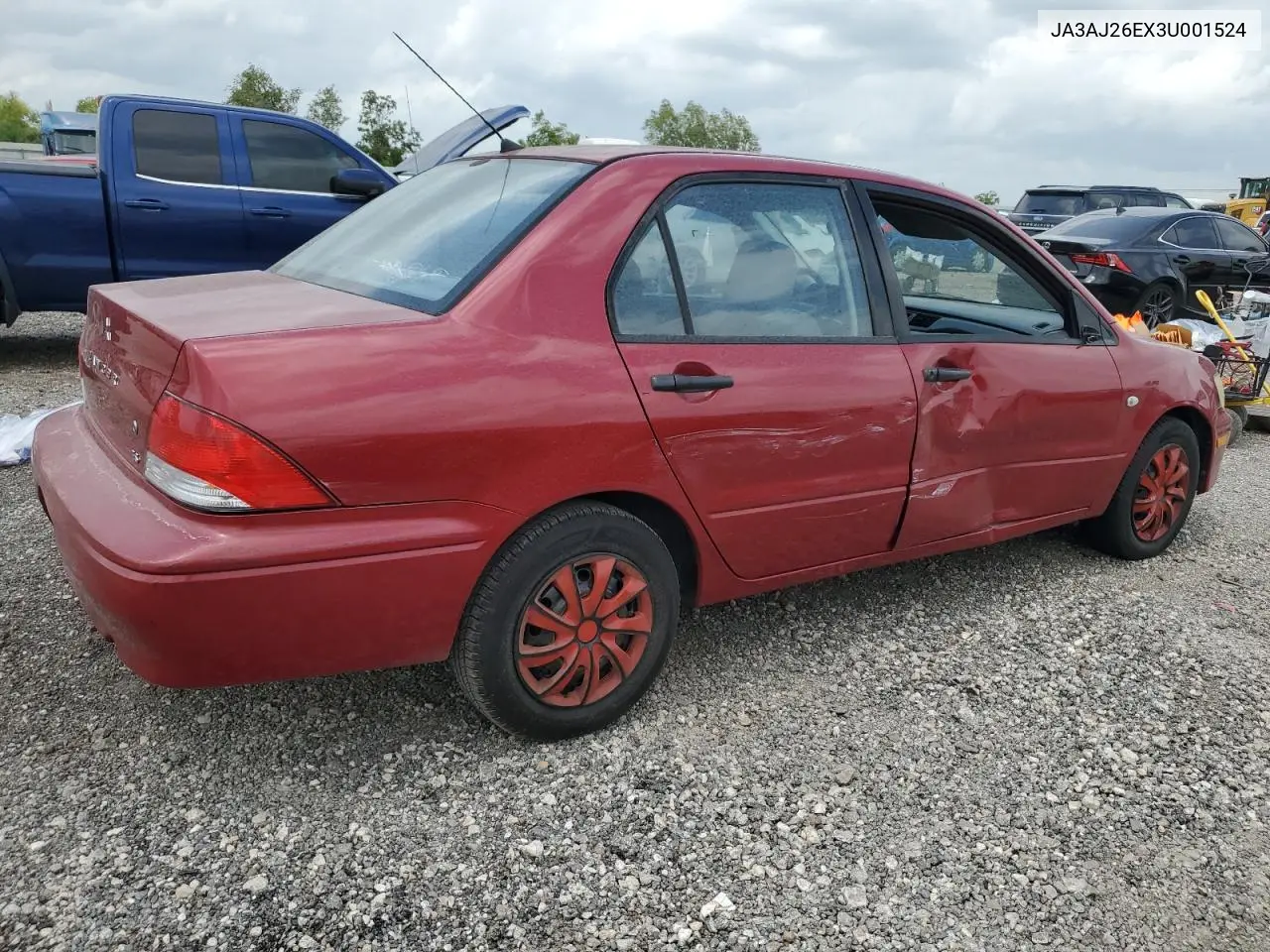 2003 Mitsubishi Lancer Es VIN: JA3AJ26EX3U001524 Lot: 55211085