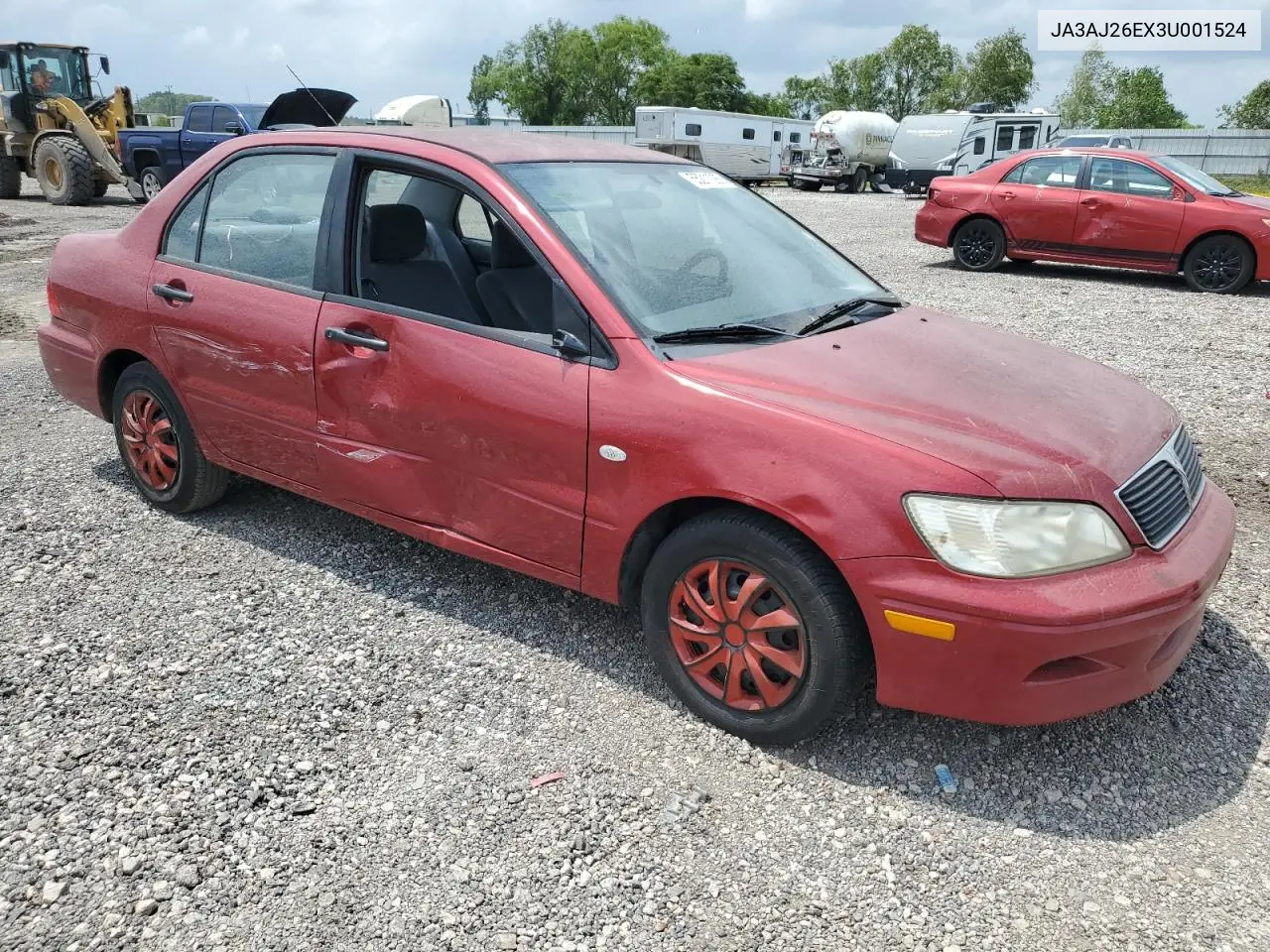 2003 Mitsubishi Lancer Es VIN: JA3AJ26EX3U001524 Lot: 55211085