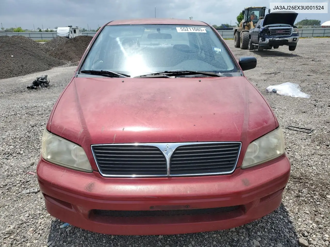 2003 Mitsubishi Lancer Es VIN: JA3AJ26EX3U001524 Lot: 55211085