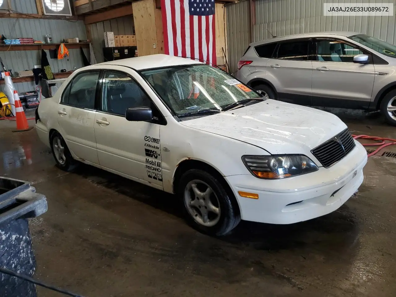 2003 Mitsubishi Lancer Es VIN: JA3AJ26E33U089672 Lot: 55259965