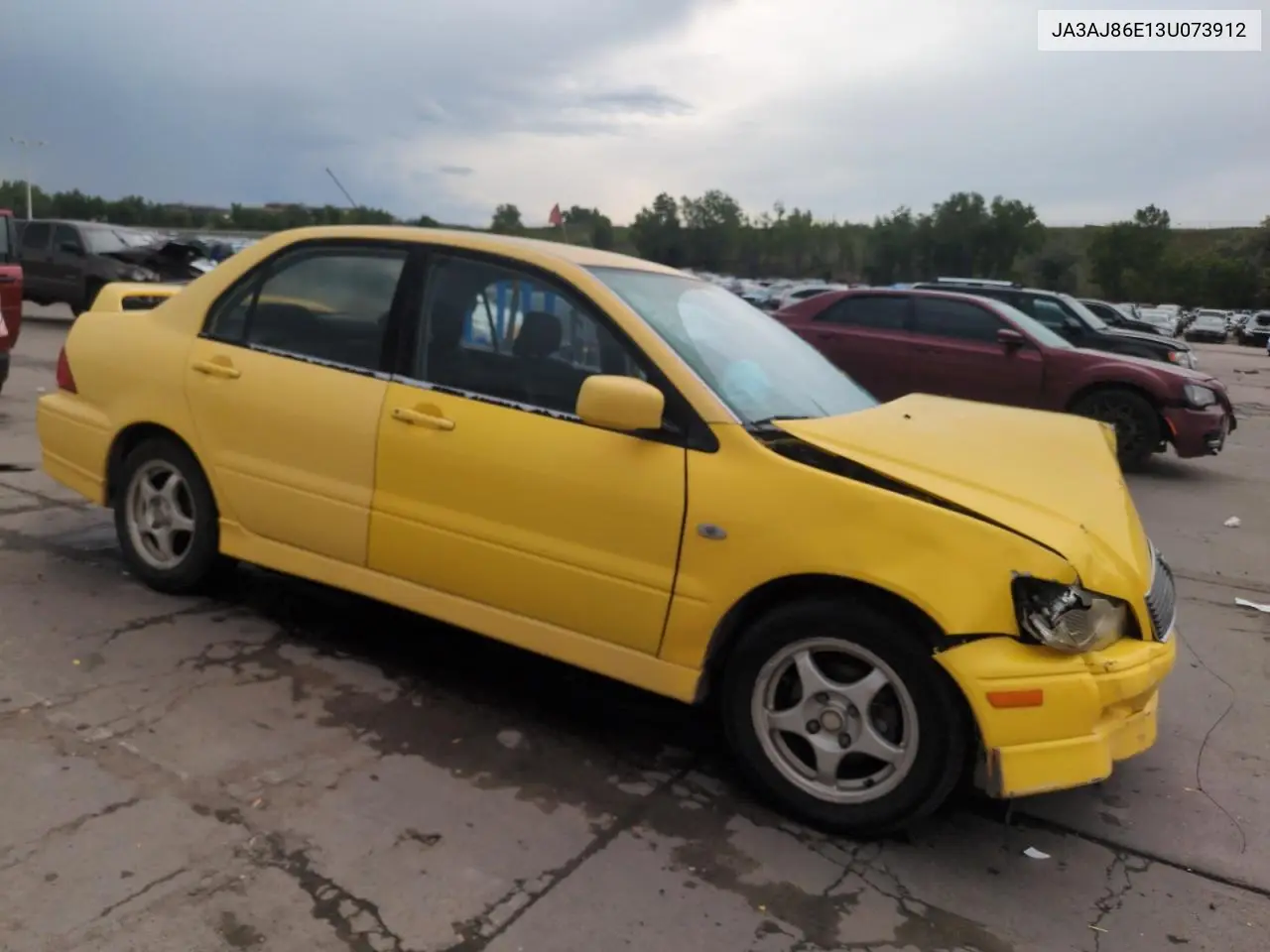 2003 Mitsubishi Lancer Oz Rally VIN: JA3AJ86E13U073912 Lot: 59307105