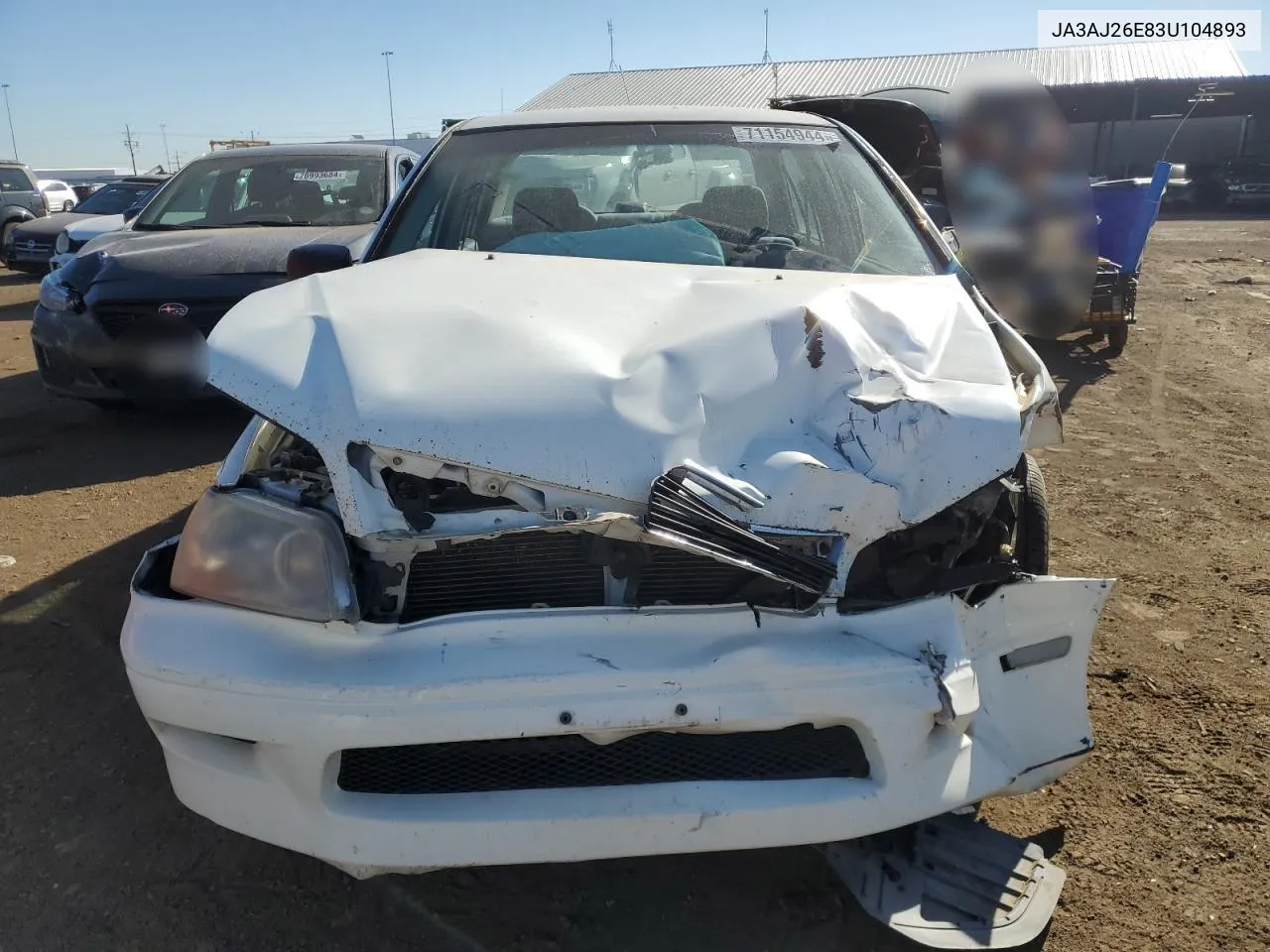 2003 Mitsubishi Lancer Es VIN: JA3AJ26E83U104893 Lot: 71154944