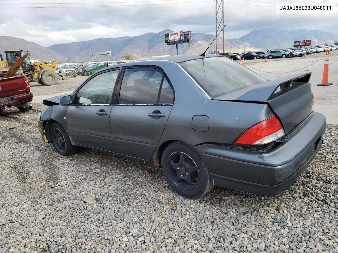 2003 Mitsubishi Lancer Oz Rally VIN: JA3AJ86E33U048011 Lot: 76129544