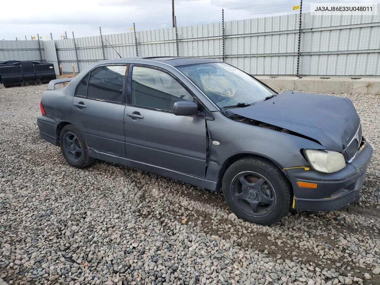 2003 Mitsubishi Lancer Oz Rally VIN: JA3AJ86E33U048011 Lot: 76129544