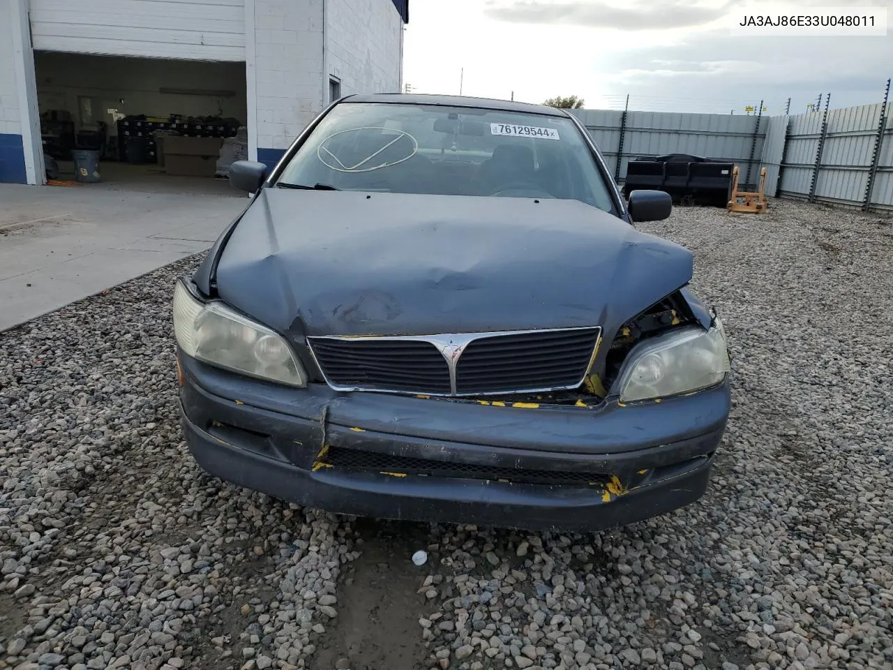 2003 Mitsubishi Lancer Oz Rally VIN: JA3AJ86E33U048011 Lot: 76129544