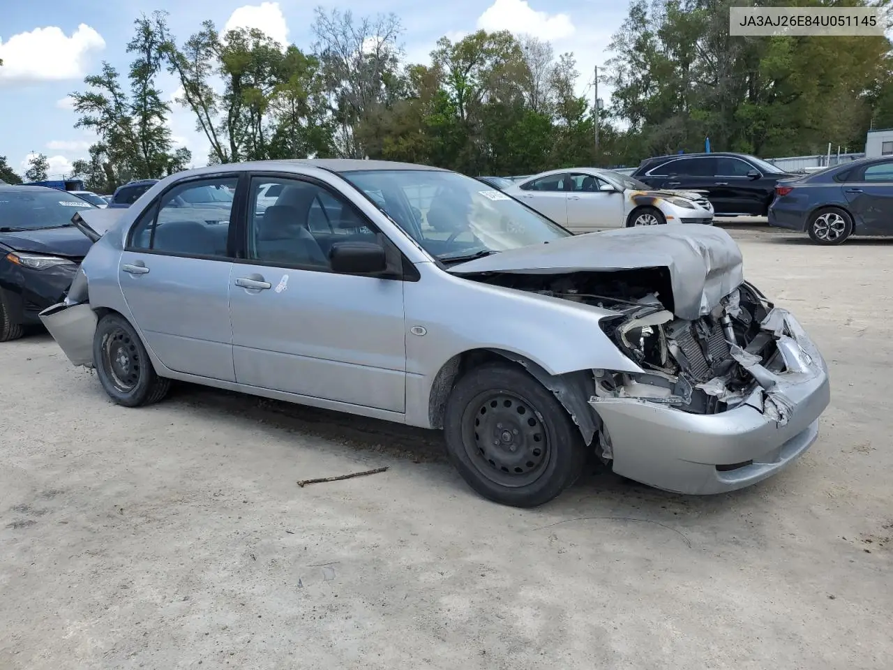 2004 Mitsubishi Lancer Es VIN: JA3AJ26E84U051145 Lot: 50418215
