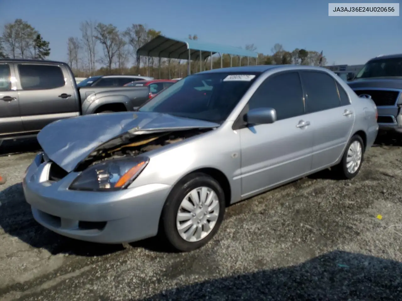 2004 Mitsubishi Lancer Ls VIN: JA3AJ36E24U020656 Lot: 50809275