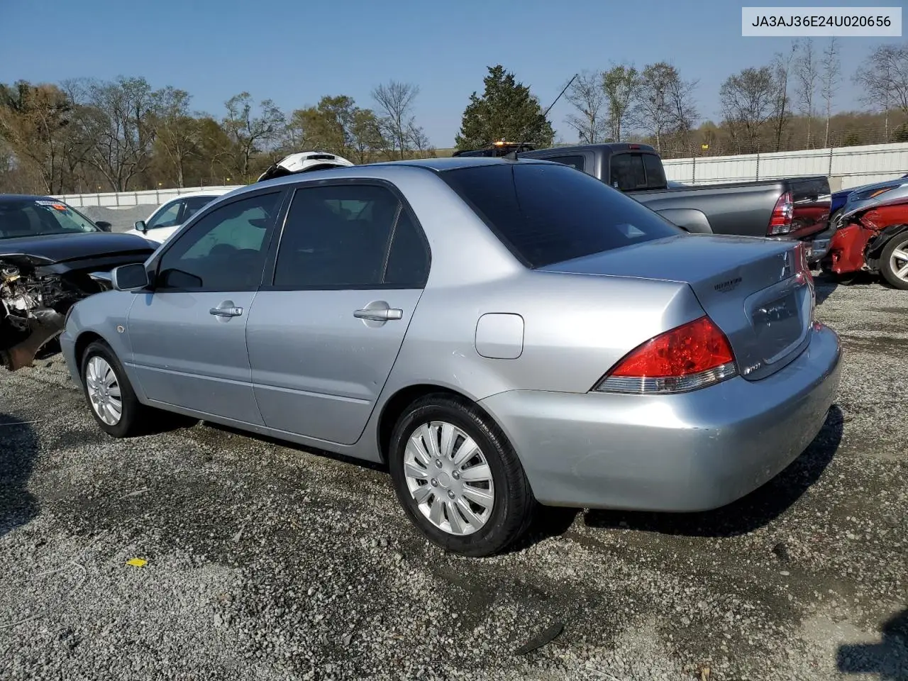 2004 Mitsubishi Lancer Ls VIN: JA3AJ36E24U020656 Lot: 50809275