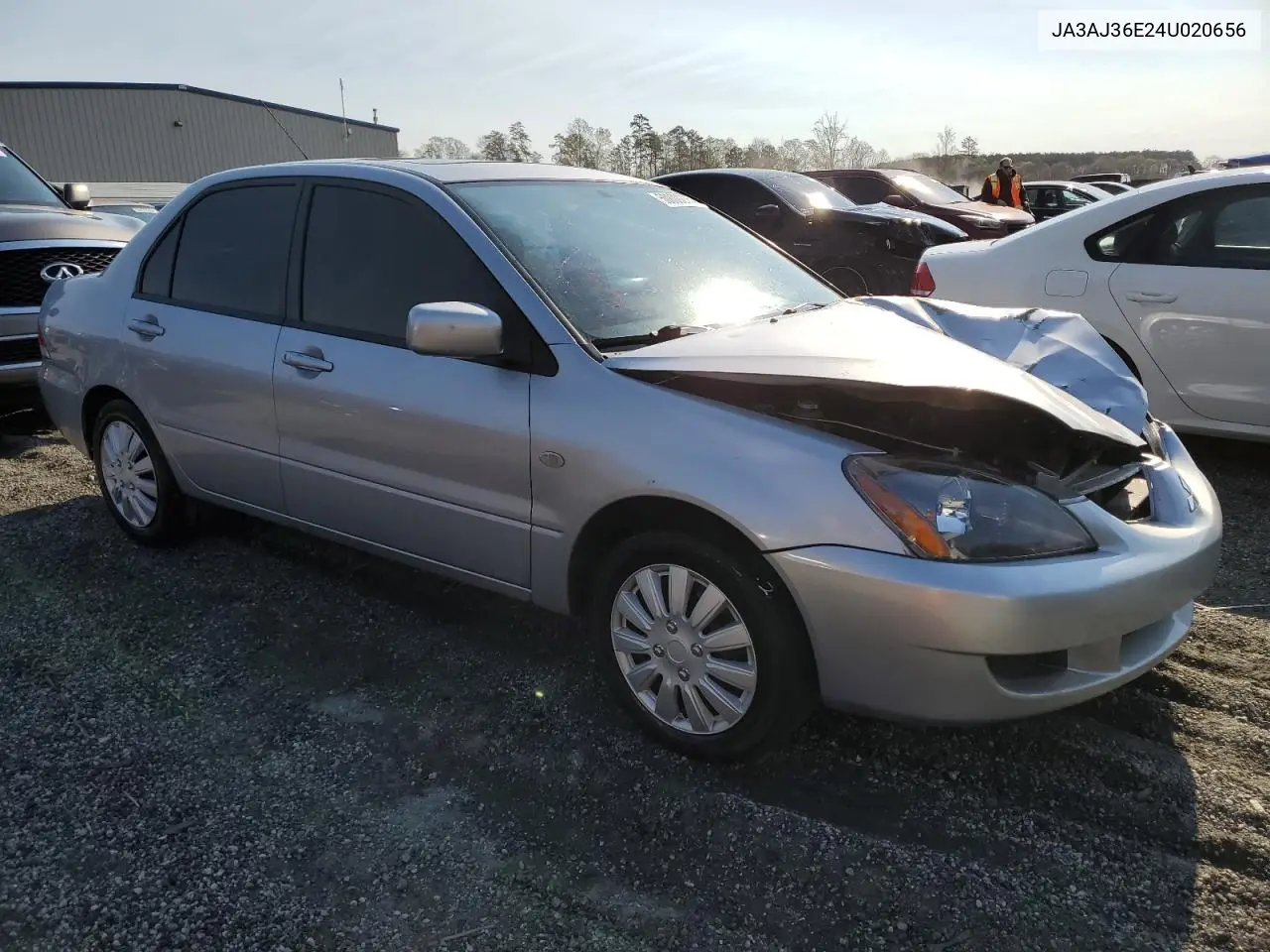 2004 Mitsubishi Lancer Ls VIN: JA3AJ36E24U020656 Lot: 50809275