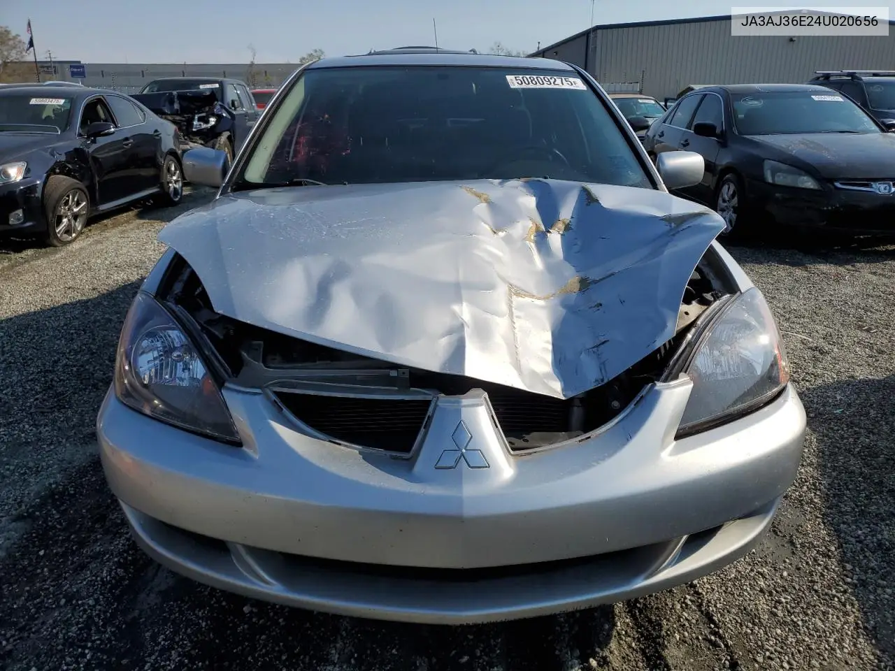 2004 Mitsubishi Lancer Ls VIN: JA3AJ36E24U020656 Lot: 50809275