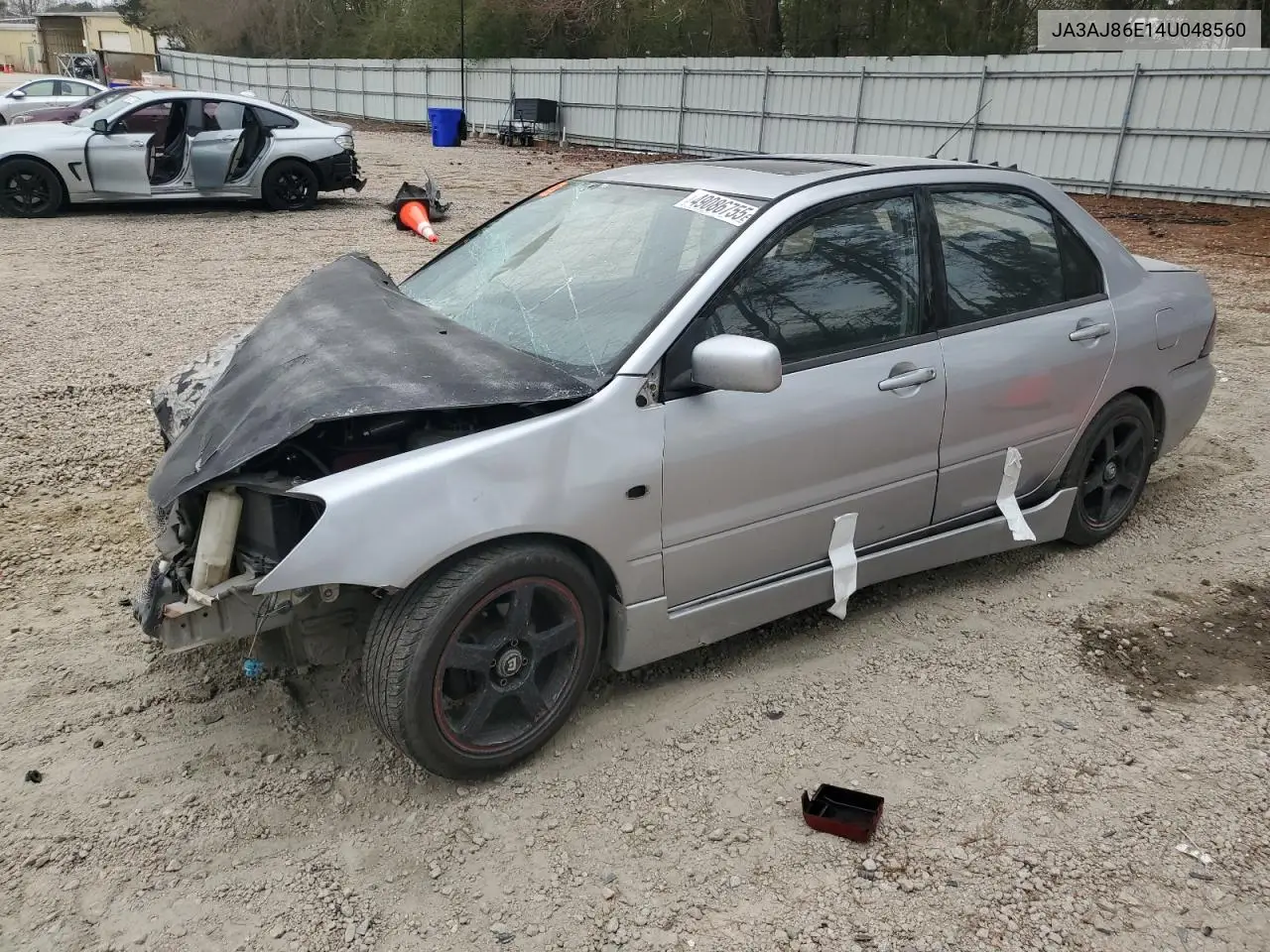 2004 Mitsubishi Lancer Oz Rally VIN: JA3AJ86E14U048560 Lot: 53683945