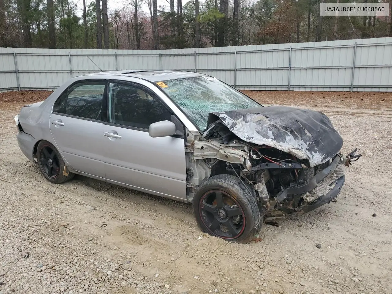 2004 Mitsubishi Lancer Oz Rally VIN: JA3AJ86E14U048560 Lot: 53683945