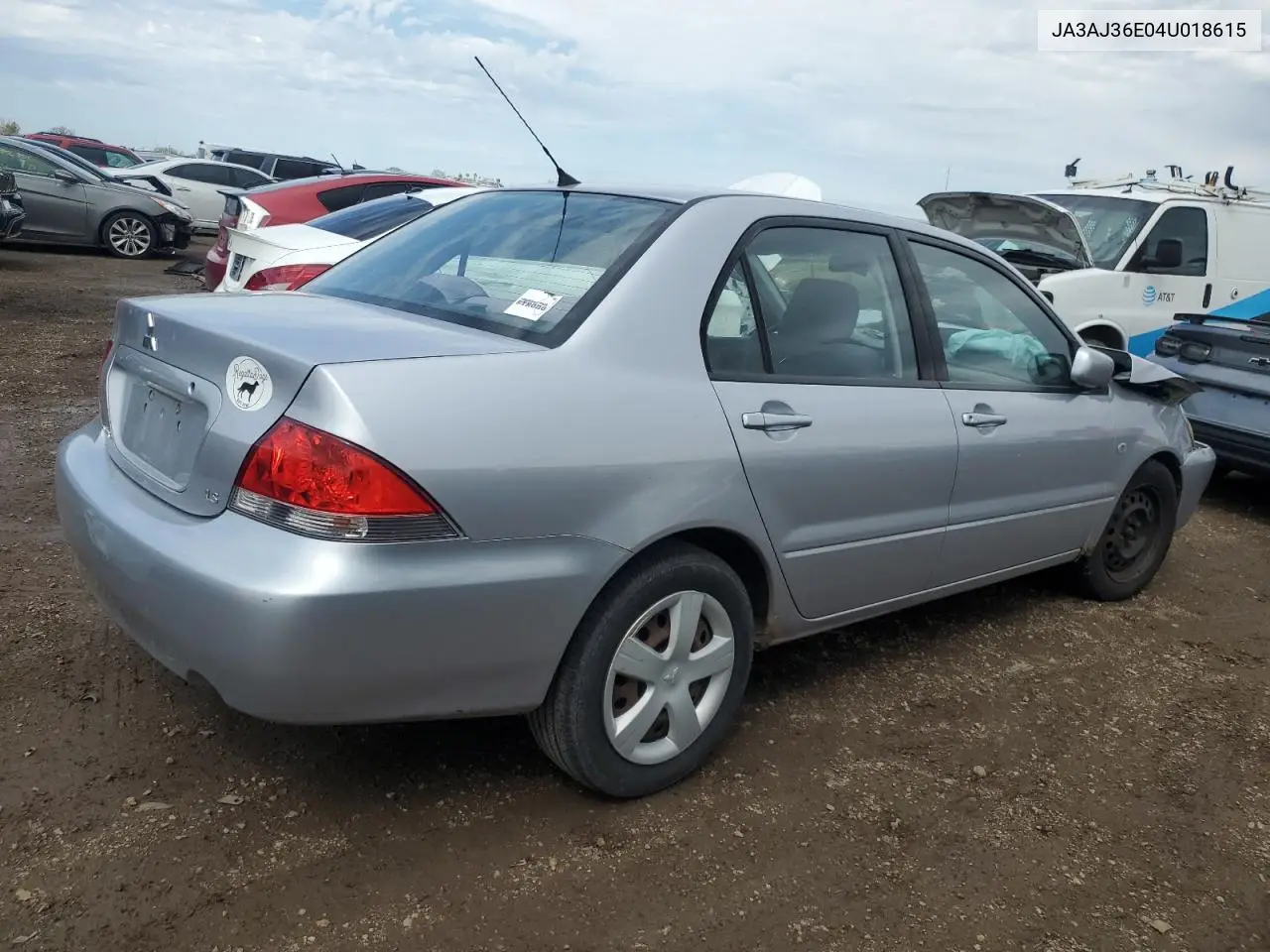 2004 Mitsubishi Lancer Ls VIN: JA3AJ36E04U018615 Lot: 54428055
