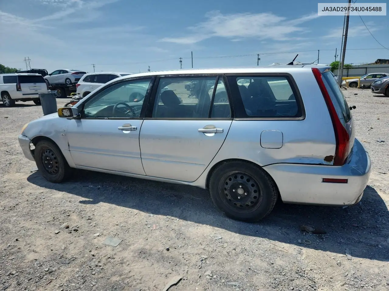 2004 Mitsubishi Lancer Ls VIN: JA3AD29F34U045488 Lot: 61493005