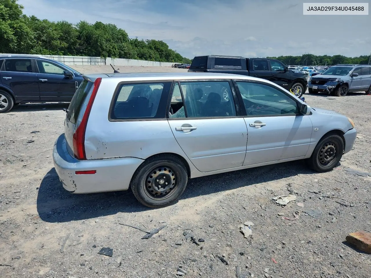 2004 Mitsubishi Lancer Ls VIN: JA3AD29F34U045488 Lot: 61493005
