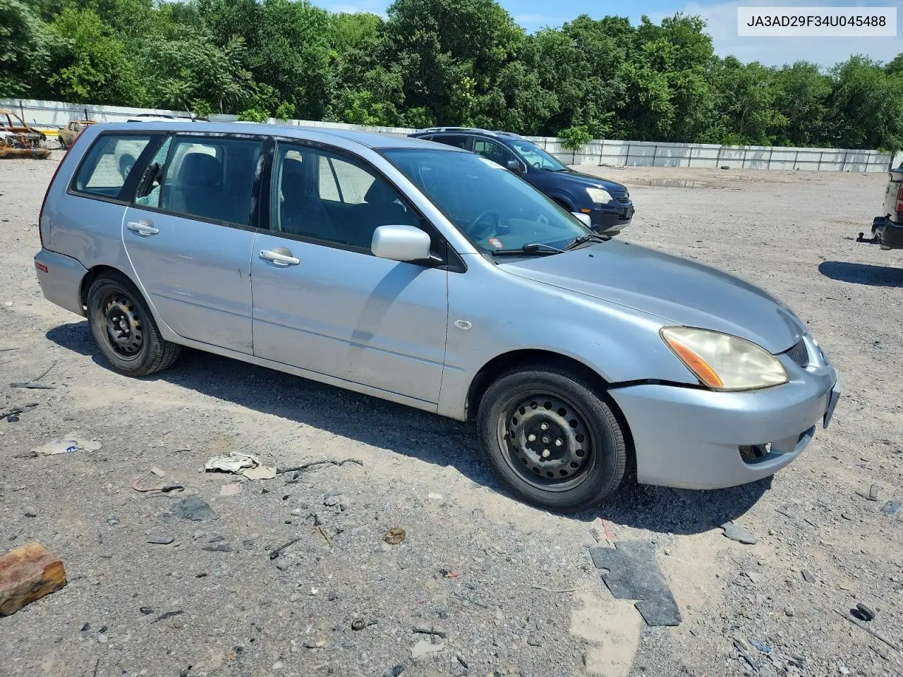 2004 Mitsubishi Lancer Ls VIN: JA3AD29F34U045488 Lot: 61493005