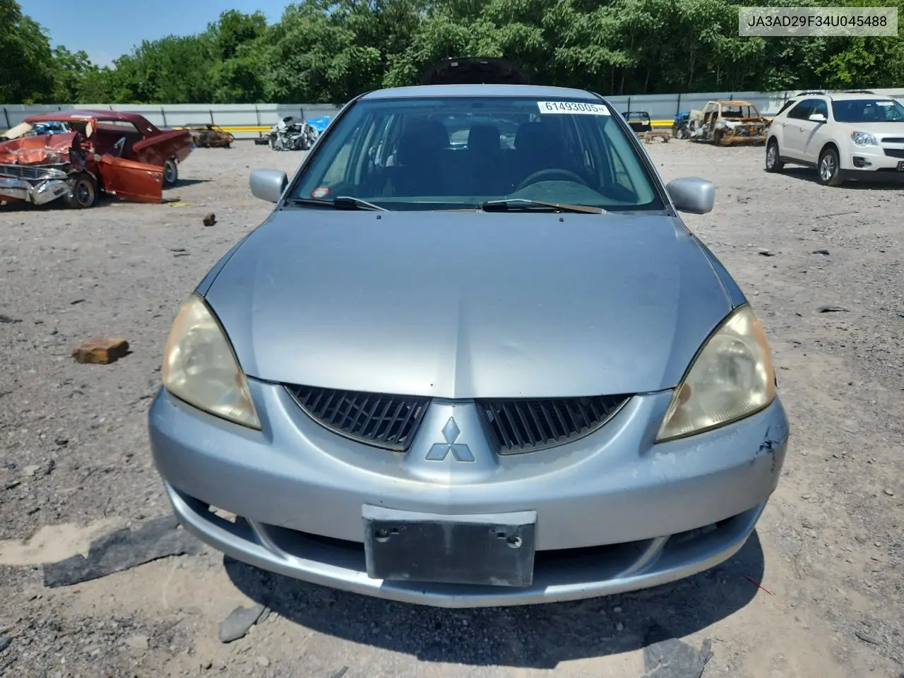 2004 Mitsubishi Lancer Ls VIN: JA3AD29F34U045488 Lot: 61493005