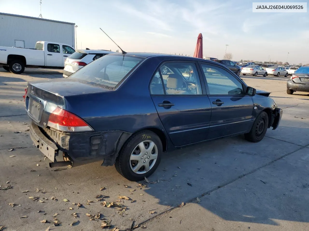 2004 Mitsubishi Lancer Es VIN: JA3AJ26E04U069526 Lot: 83693904
